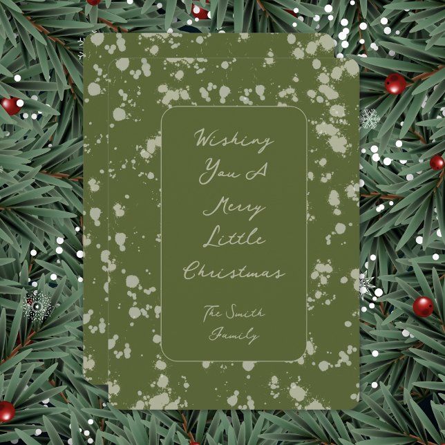 Tarjeta Festiva Splatter Christmas Card (Subido por el creador)