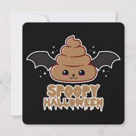 Tarjeta Festiva Spoopy Halloween Kawaii