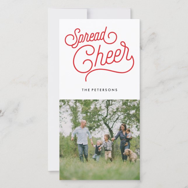 Tarjeta Festiva Spread Cheer (Anverso)