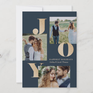 Tarjeta Festiva Spread Joy EDITABLE COLOR Holiday Photo Card