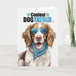 Tarjeta Festiva Springer Spaniel Dog Coolest Dad Day