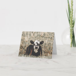 Tarjeta Festiva Springtime Calf - 4" x 5.6" Notecard