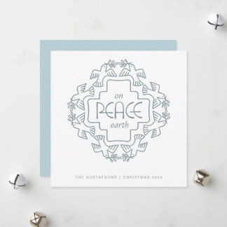 Tarjeta Festiva Spruce Peace Dove Wreath