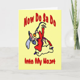 Tarjeta Festiva Square Dance Valentine