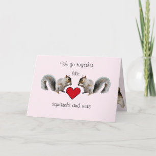 Tarjeta Festiva Squirly Valentine