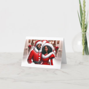 TARJETA FESTIVA SR. AND MS SANTA CLAUS