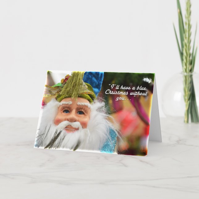 Tarjeta Festiva Sr. Blue Claus (Anverso)