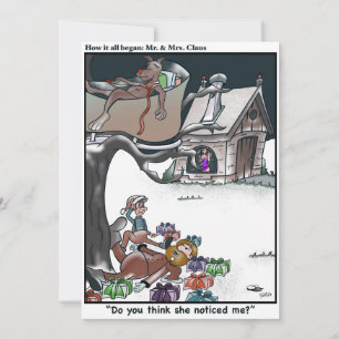 Tarjeta Festiva Sr. y la Sra. Claus