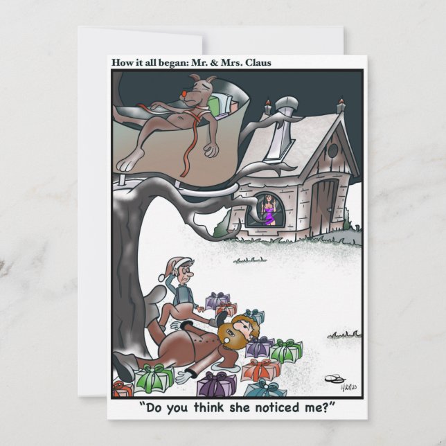 Tarjeta Festiva Sr. y la Sra. Claus (Anverso)