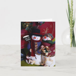 Tarjeta Festiva Sr. y señora Claus