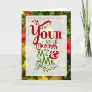 Tarjeta Festiva Sr. y Sr. 1st Navidades Gay Life Partners