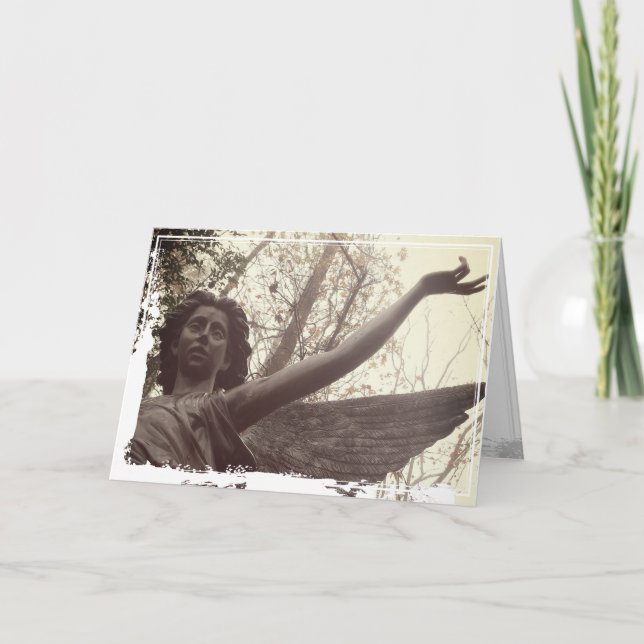 Tarjeta Festiva St Jane Frances de Chantal Cita Angel Photo Art— (Anverso)