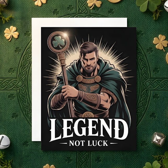 Tarjeta Festiva St Patrick’s Day Card Celtic Legend (Subido por el creador)