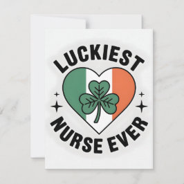 Tarjeta Festiva St Patrick’s Day Card Nurse Wife