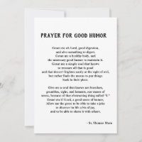 St. Thomas Más plegarias por el buen humor