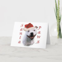 Staffordshire Bull Terrier Santa Paws