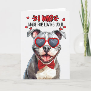 Tarjeta Festiva Staffordshire Terrier Dog Te Ama Valentine