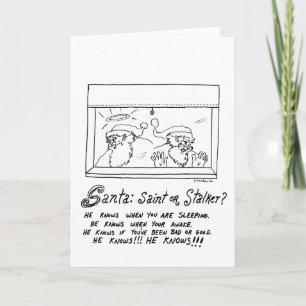Tarjeta Festiva Stalker Santa
