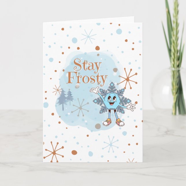 Tarjeta Festiva Stay Frosty (Anverso)