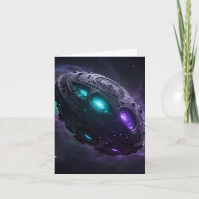 Tarjeta Festiva Stellar Path – Journey Through the Universe´1 (Anverso)