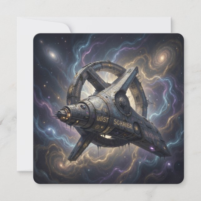 Tarjeta Festiva Stellar Path – Journey Through the Universe´7 (Anverso)