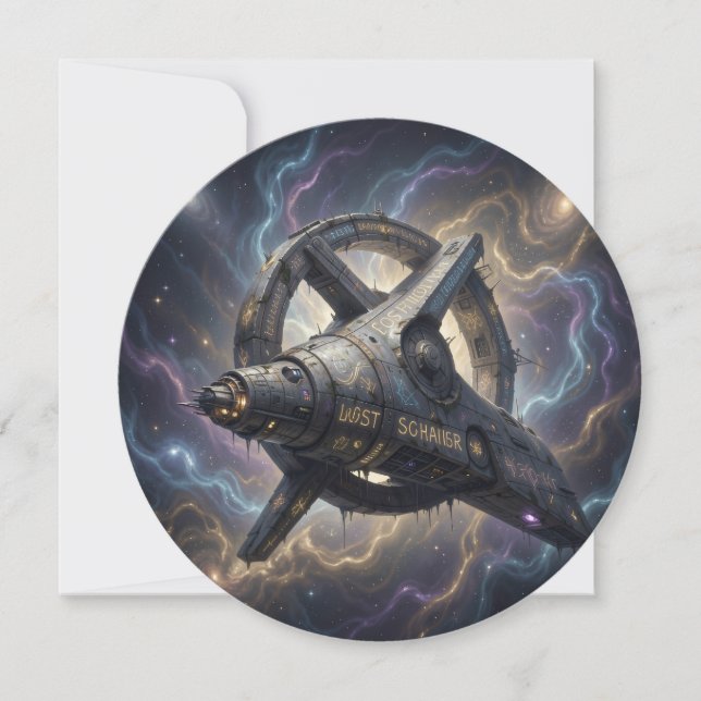 Tarjeta Festiva Stellar Path – Journey Through the Universe´7 (Anverso)