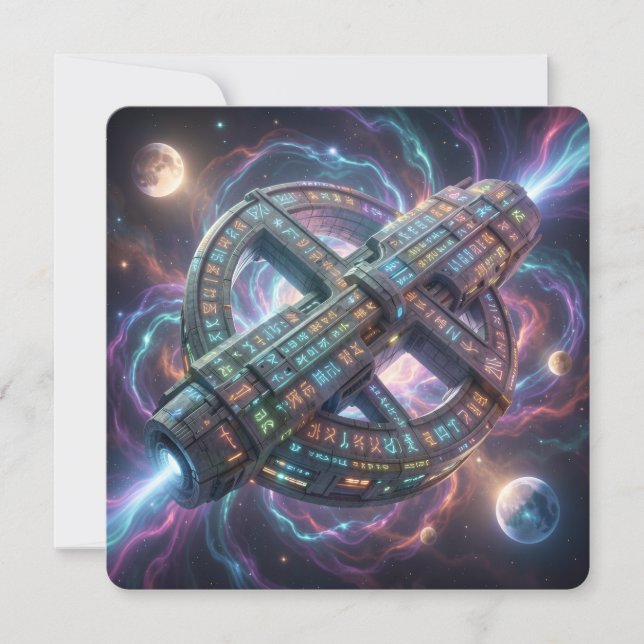 Tarjeta Festiva Stellar Path – Journey Through the Universe´8 (Anverso)