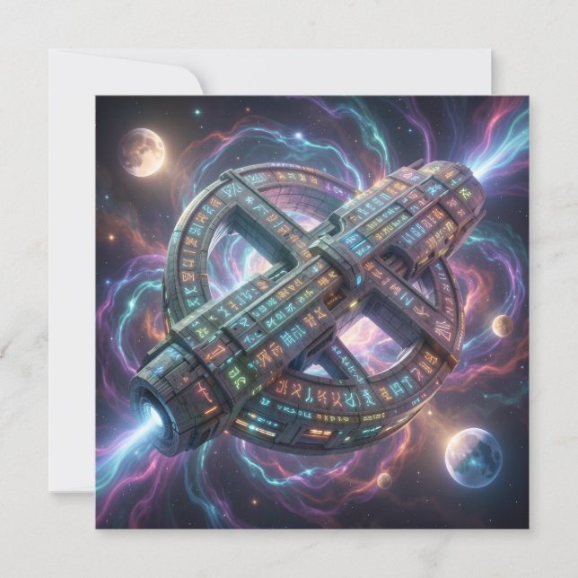 Tarjeta Festiva Stellar Path – Journey Through the Universe´8 (Anverso)