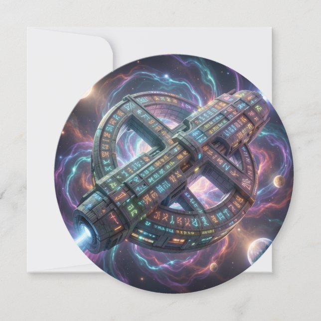 Tarjeta Festiva Stellar Path – Journey Through the Universe´8 (Anverso)