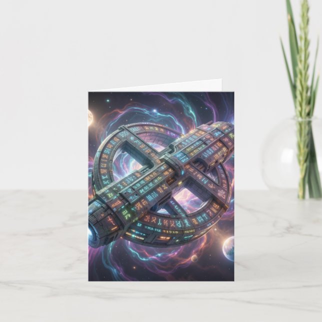Tarjeta Festiva Stellar Path – Journey Through the Universe´8 (Anverso)