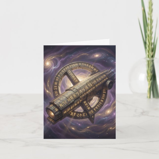 Tarjeta Festiva Stellar Path – Journey Through the Universe´9 (Anverso)