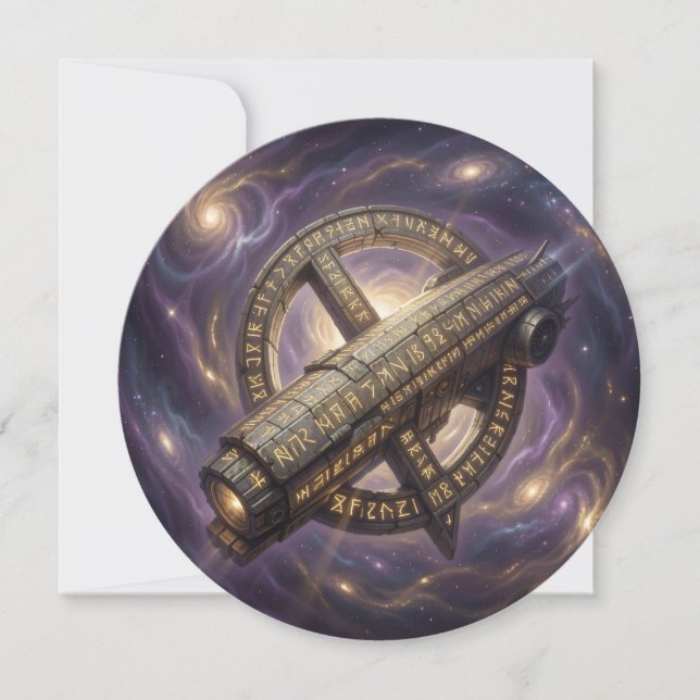 Tarjeta Festiva Stellar Path – Journey Through the Universe´9 (Anverso)