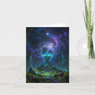 Tarjeta Festiva Sternenpfad – Reise durch das Universum