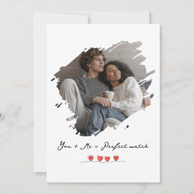 Tarjeta Festiva Stole My Heart Valentine's Day Photo Personalized (Anverso)