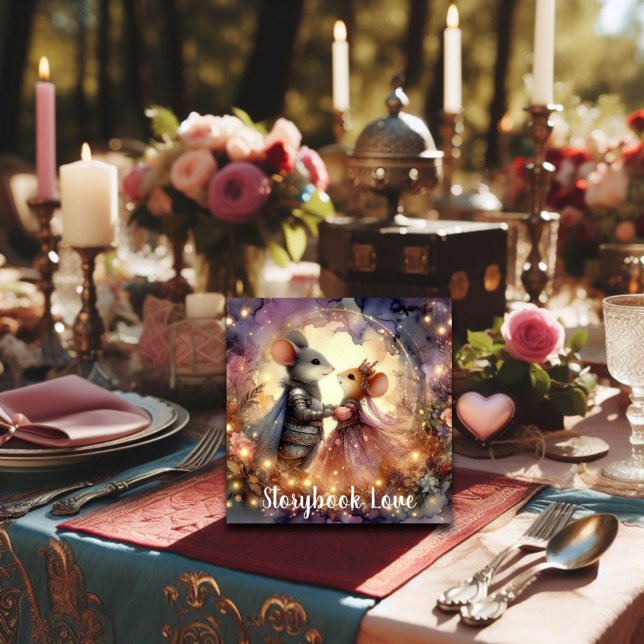 Tarjeta Festiva Storybook Love Romantic Fantasy Couples Valentine (Subido por el creador)