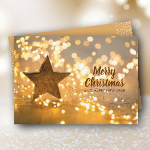 Tarjeta Festiva Strand of Navidades Lights