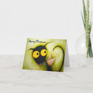 Tarjeta Festiva Stressie Cat Angel