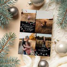 String Luces Collage de fotos de Navidades merry B