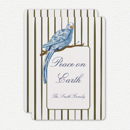 Tarjeta Festiva Striped Christmas Card