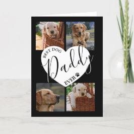 Tarjeta Festiva Stylish Mejor Papá Perro De Todos los Tiempos | Fo
