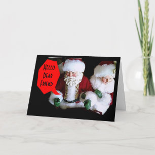 TARJETA FESTIVA SU ESPERANZA ESTÁ LLENA DE DESEOS PARA LAS VACACIO