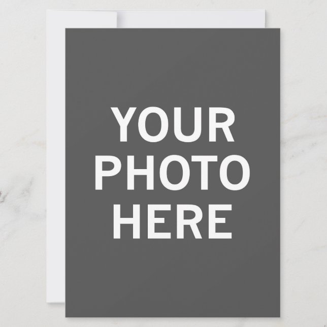 Tarjeta Festiva Su foto aquí (Anverso)