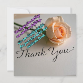 Tarjeta Festiva Su generosidad es apreciada