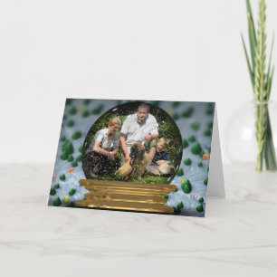Tarjeta Festiva ¡Su propia foto en un capítulo de Snowglobe! -