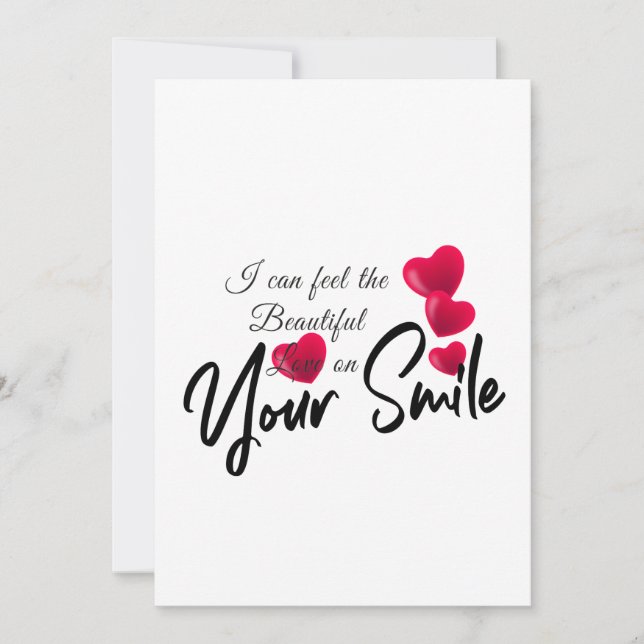 Tarjeta Festiva su sonrisa diy (Anverso)