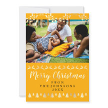 Sucede la foto de la familia amarilla Feliz Navida