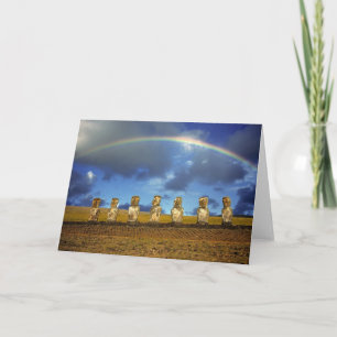 Tarjeta Festiva Sudamérica, Chile, Isla de Pascua. El completo
