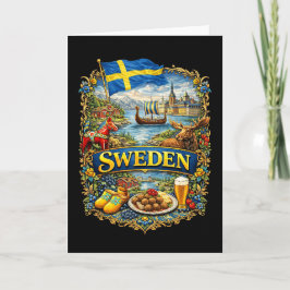 Tarjeta Festiva Suecia