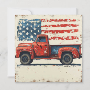 Tarjeta Festiva Sueño All-American: Gloria de la Vintage