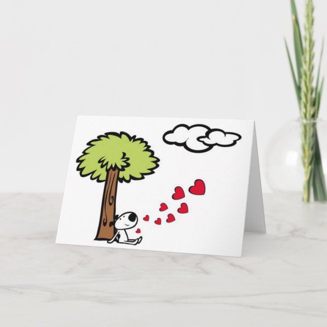 Tarjeta Festiva Sueño con el amor (Anverso)